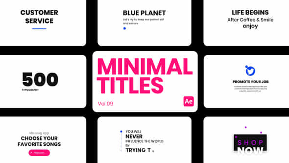 Minimal Titles 09 - VideoHive 45420534