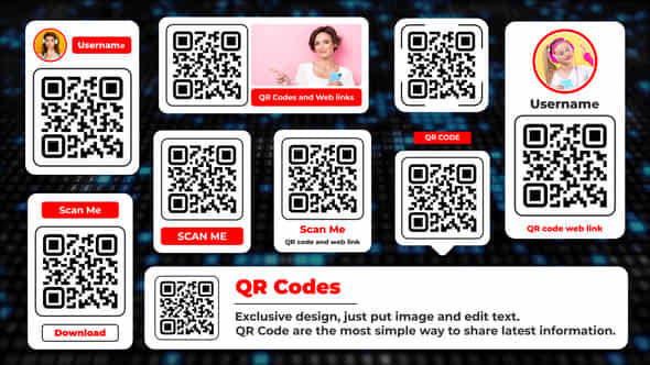 Qr Code Lower Thirds Animation - VideoHive 57413503