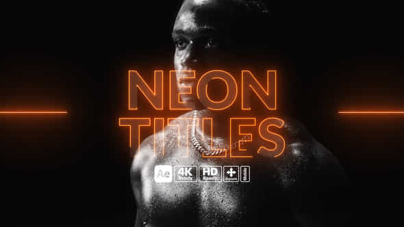 Neon Titles - VideoHive 55523540