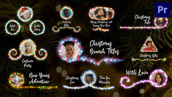 Christmas Branch Titles - VideoHive 42095761