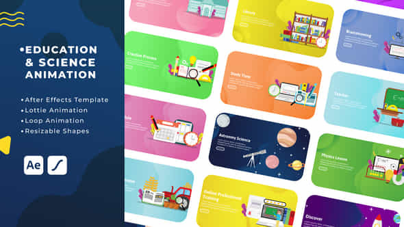 Education And Science Animation After Effects - VideoHive 53418403