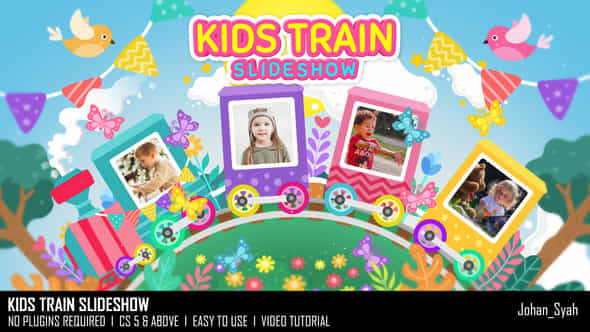 Kids Train Slideshow - VideoHive 45919011