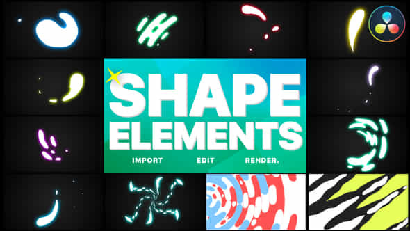 Shapes Elements Pack - VideoHive 36686353