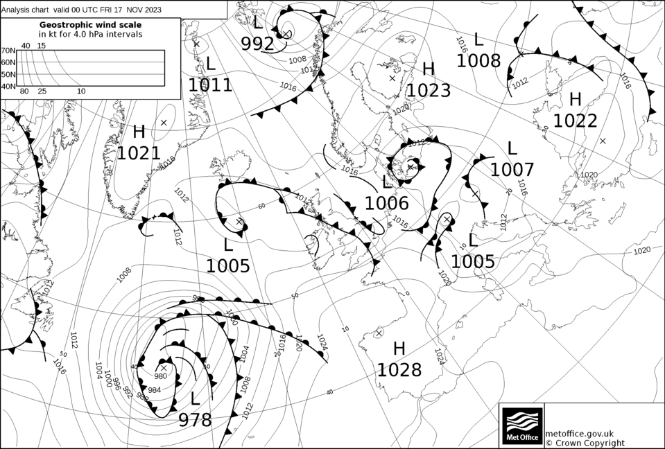 © Met Office Synoptic Chart 18/08/2024