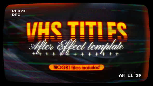 Vhs Titles - VideoHive 57630013