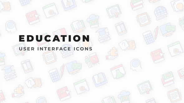 Education - User Interface Icons - VideoHive 35871412