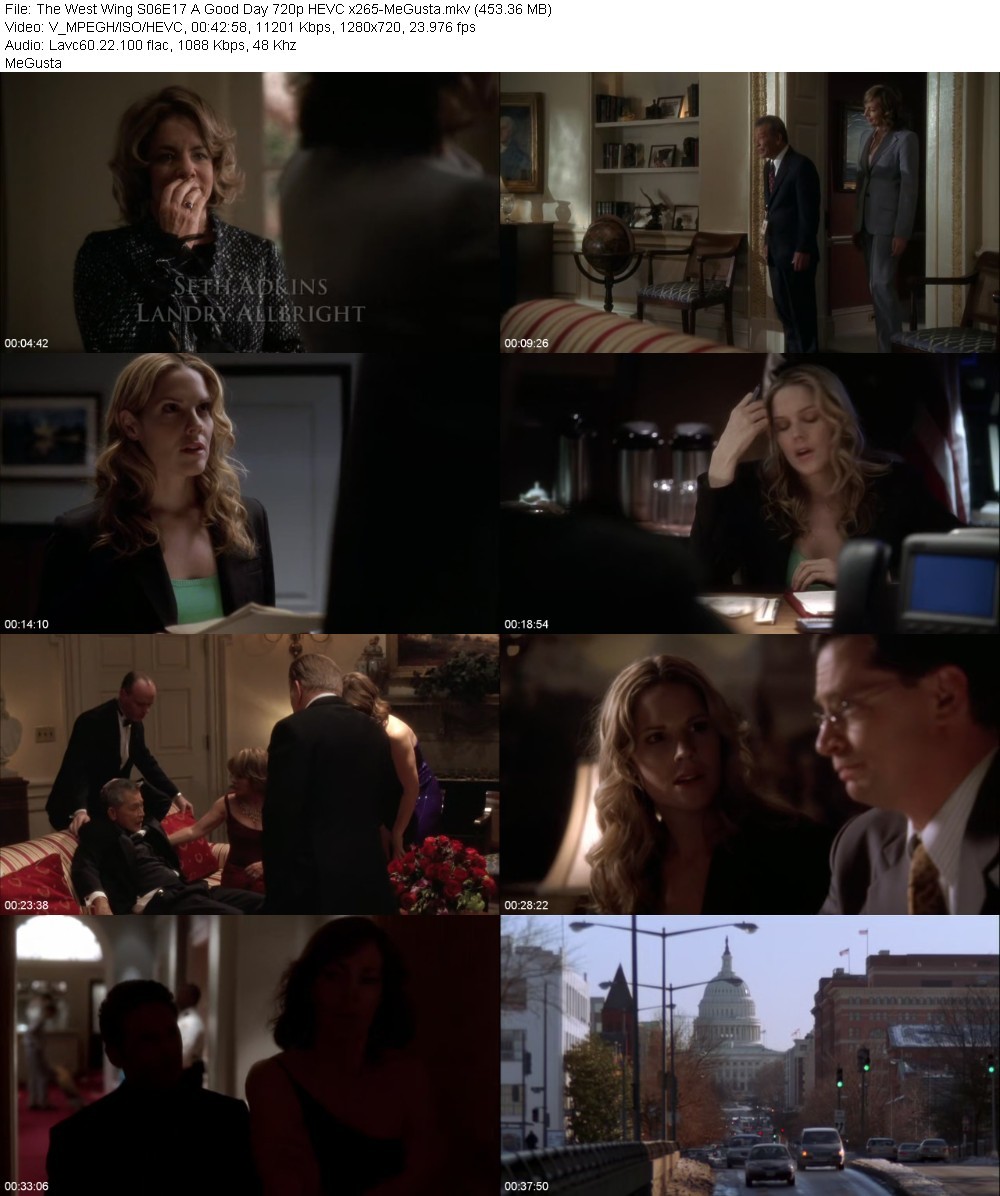 The West Wing S06E17 A Good Day 720p HEVC x265-MeGusta