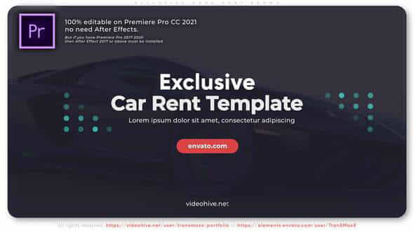 Exclusive Cars Rent - VideoHive 33544785