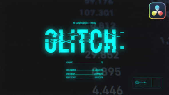 Glitch Transitions For Davinci Resolve Vol 08 - VideoHive 50471065