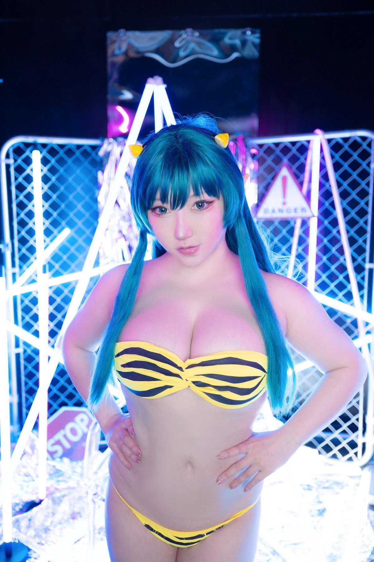 Cosplay SAKUサク Lum ラム うる星やつら Set.04(14)