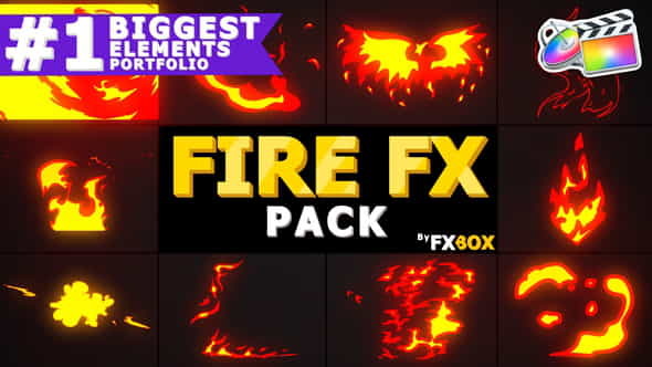 2D FX Fire Elements | - VideoHive 24233606