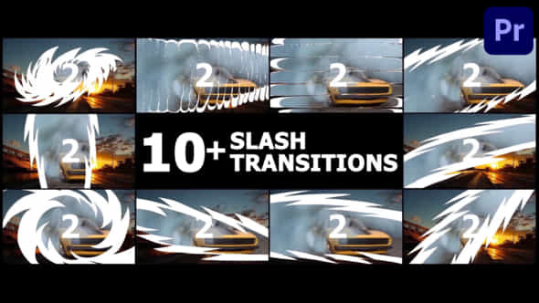 Slash Transitions - VideoHive 46788658