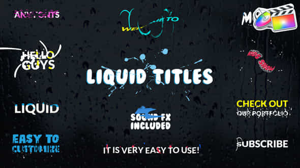 Liquid Titles - VideoHive 30320397