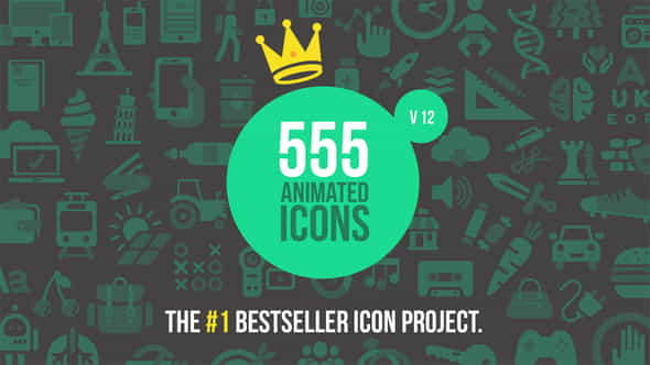 555 Animated Icons - VideoHive 5586340