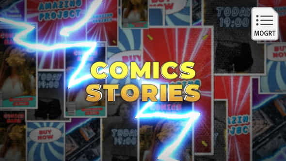 Comics Instagram Stories - MOGRT - VideoHive 27956020