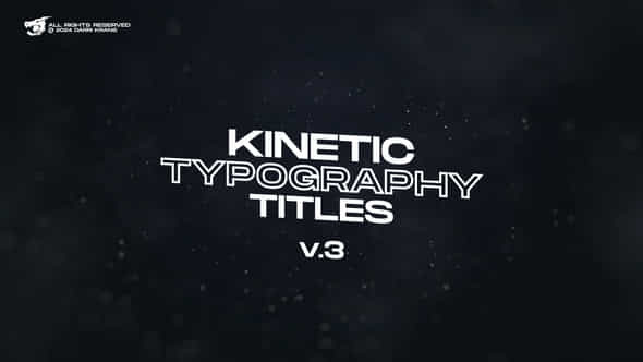 Kinetic Typography Titles V3 Ae - VideoHive 50286868