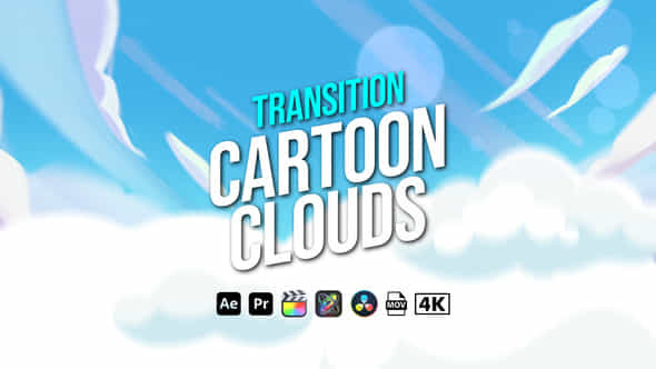 Transition Cartoon Clouds - VideoHive 45590517