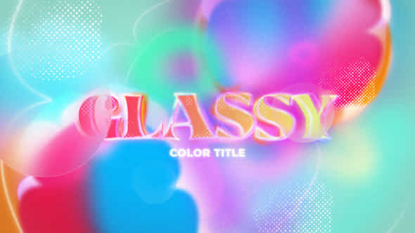 Glassy Title Logo - VideoHive 51996238