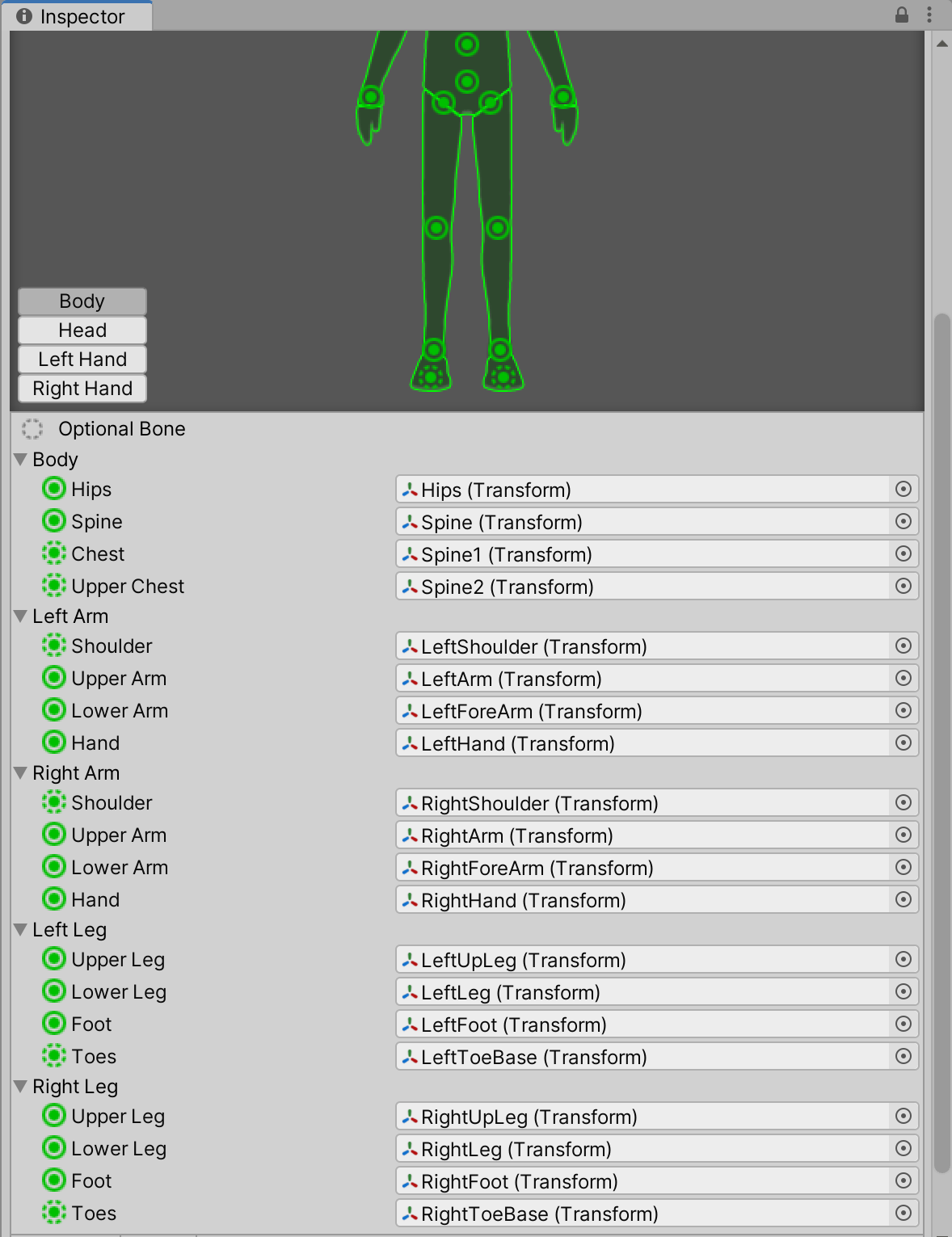 Avatar Configuration