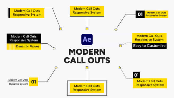Modern Call Outs - VideoHive 40077039