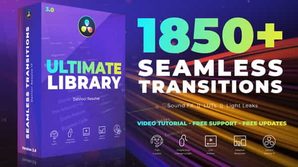 Seamless Transitions for DaVinci Resolve - VideoHive 29835571