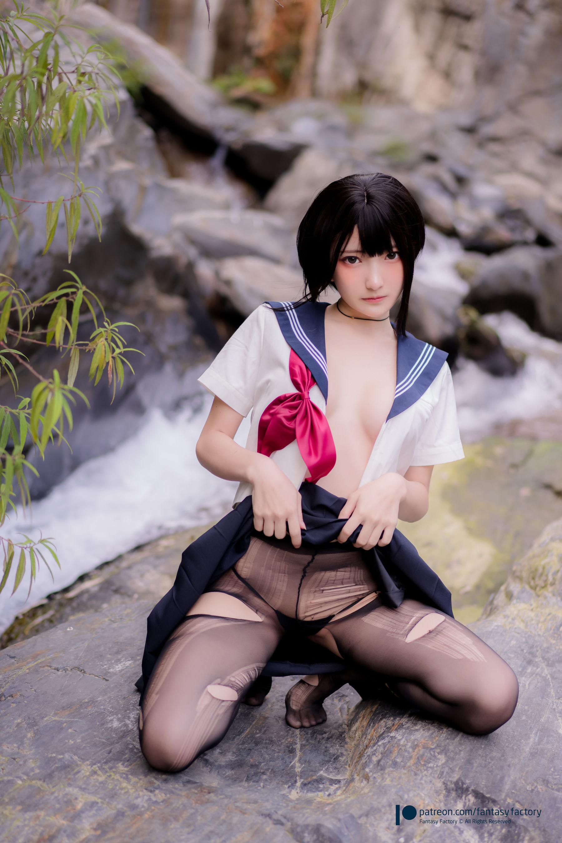 [Cosplay] 小丁 《Fantasy Factory》 – 女仆 JK 死库水(74)