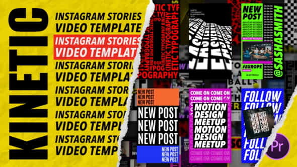 Kinetic Instagram Stories | MOGRT - VideoHive 23430316