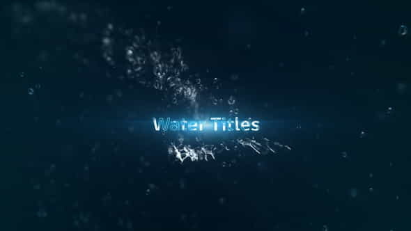 Water Titles - VideoHive 18458721