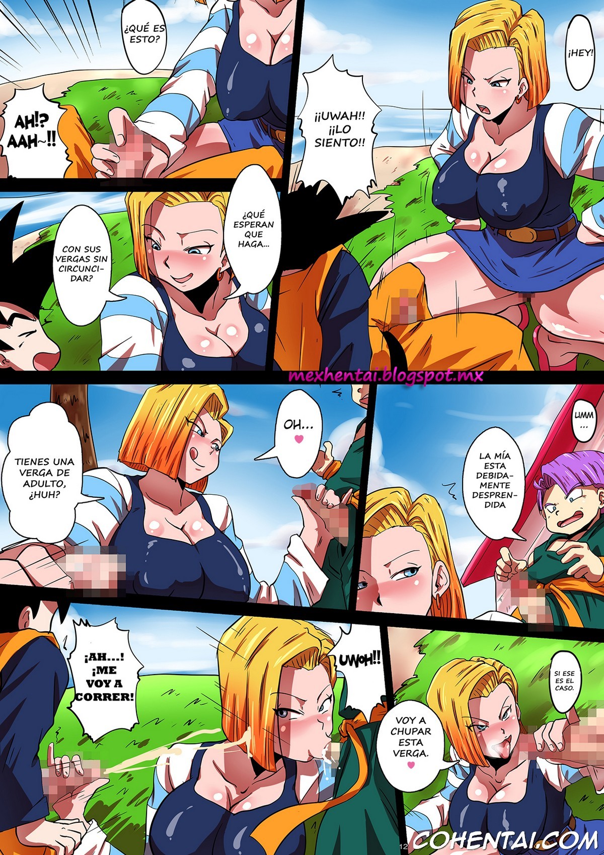 SHOTACON HOLE Shinkon Hitozuma 18-gou no Tsukinai Seiyoku (Dragon Ball Z) xxx comics manga porno doujin hentai español sexo 