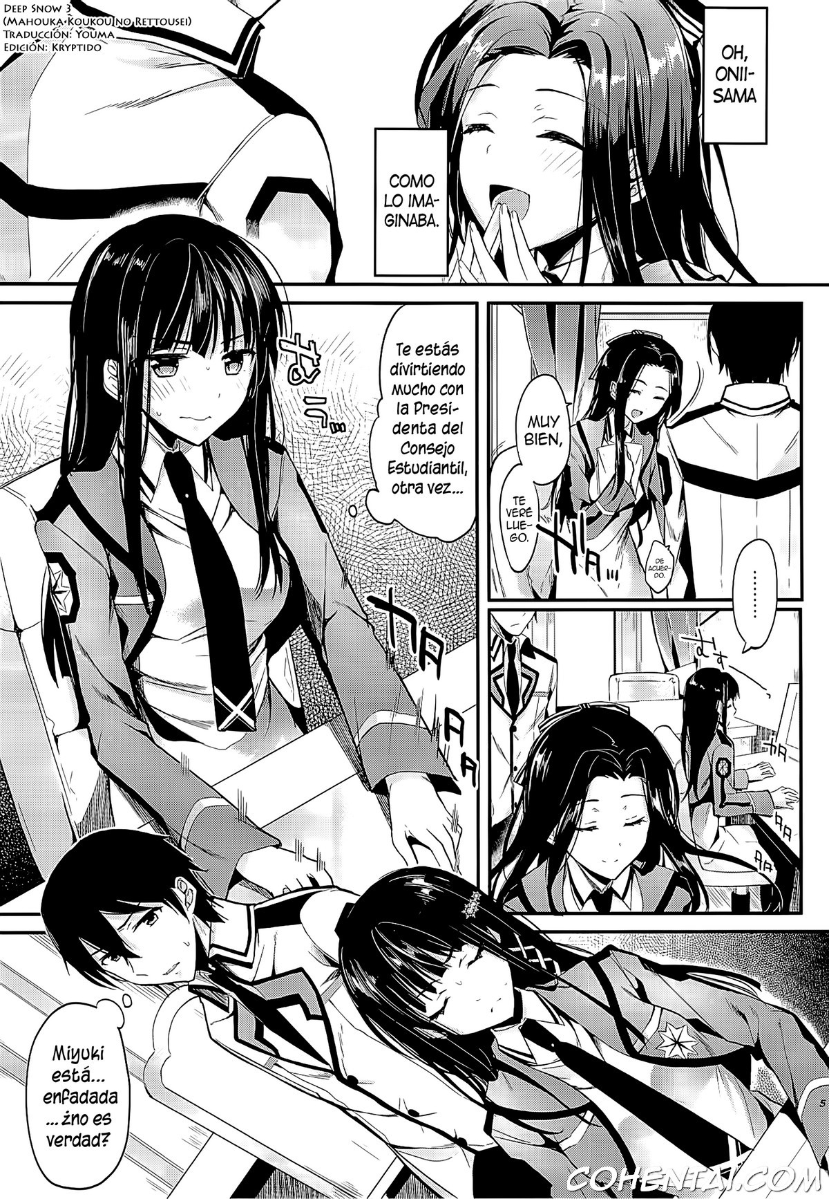 Deep Snow 3 (Mahouka Koukou no Rettousei) xxx comics manga porno doujin hentai español sexo 