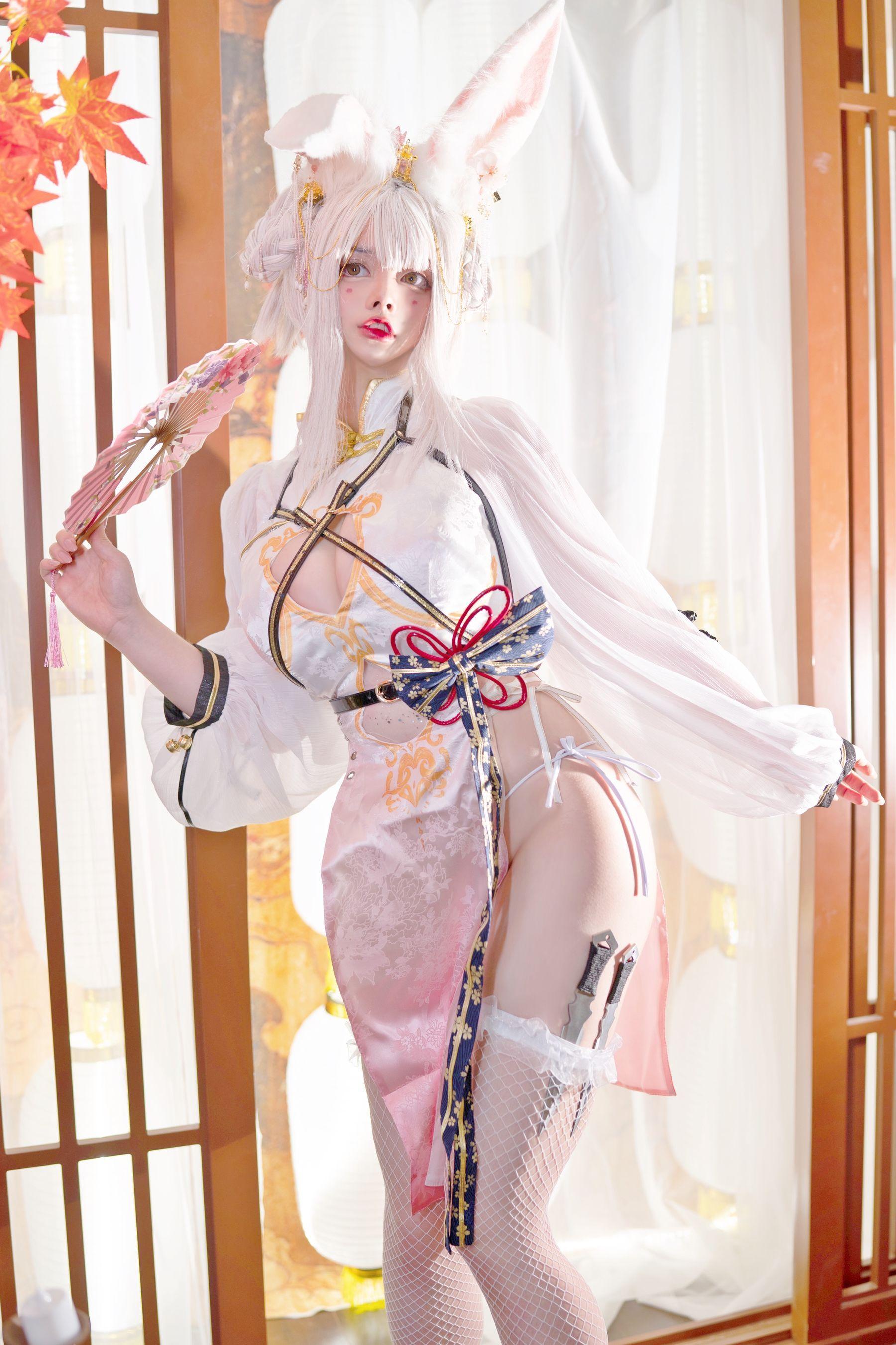 [Cosplay] NinJA阿寨寨 – 肉肉大白兔(22)