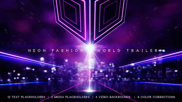 Neon Fashion World Trailer - VideoHive 12519578