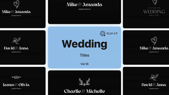 Wedding Titles For Premiere Pro Vol 16 - VideoHive 49053484