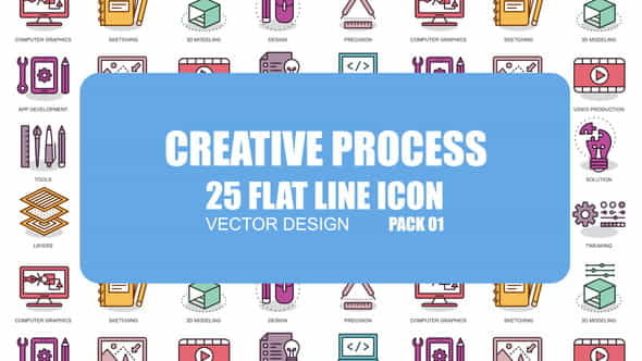 Creative Process - Flat Animation - VideoHive 23370301