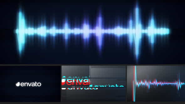 Glitch Logo Music Visualizer - VideoHive 12007950