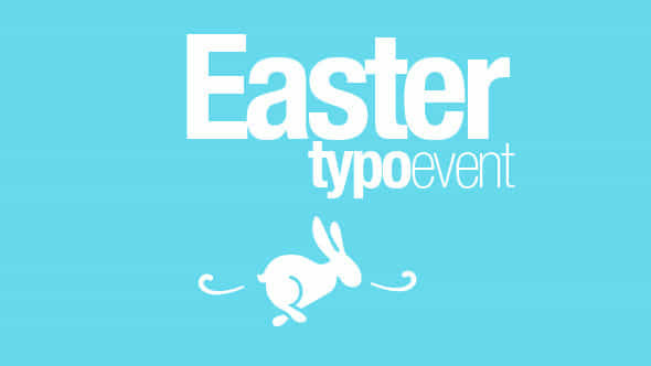 Easter Typo Event - VideoHive 6906096