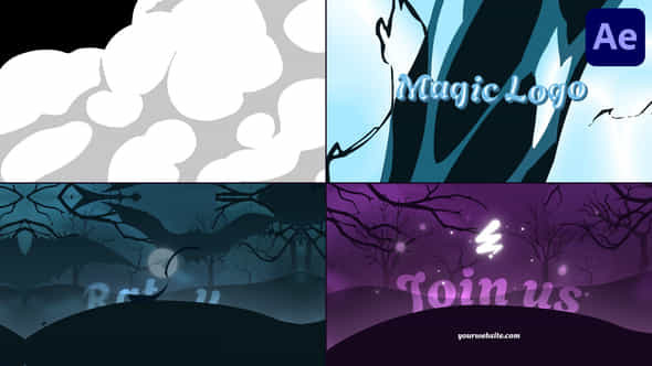 Halloween Fantasy Logo For After Effects - VideoHive 54925199