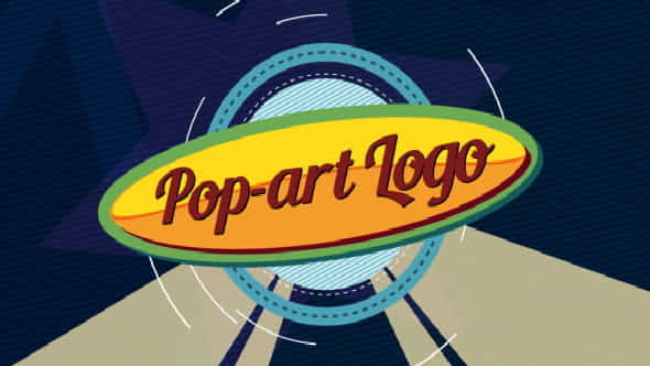 Pop-art Logo Ident - VideoHive 7656902