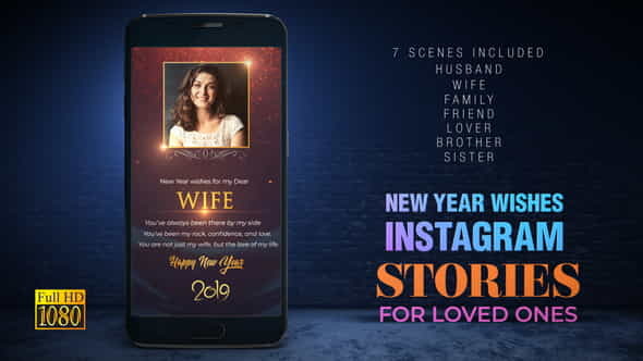 New Year wishes for Loved - VideoHive 23091825