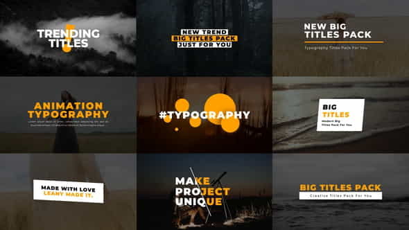 Typography Titles 2.0 | AE - VideoHive 36821016