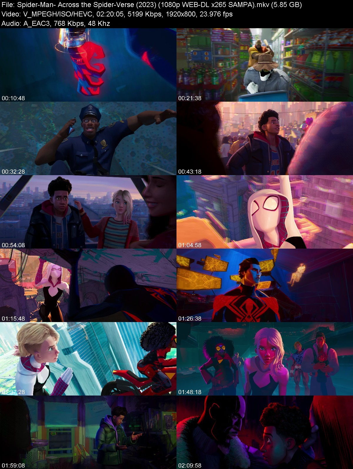 Spider-Man Across the Spider-Verse 2023 1080p MA WEB-DL x265 HEVC 10bit EAC3 5.1-SAMPA [QxR]