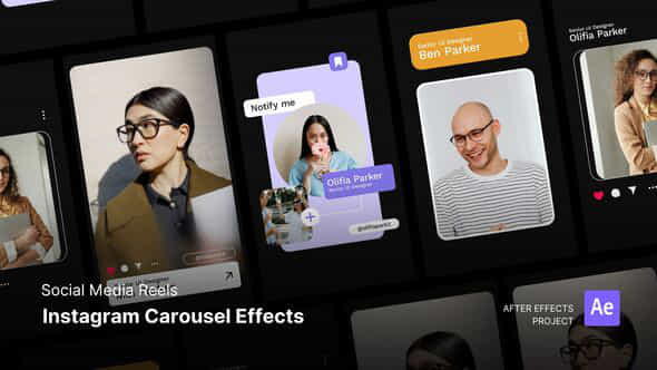 Reels Instagram Carousel Effect After Effects Project Files - VideoHive 59138270