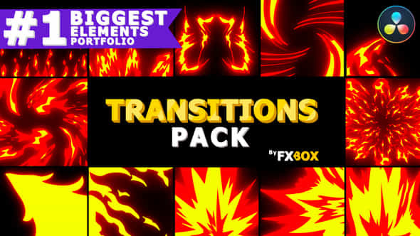 Fire Transitions - VideoHive 39471907