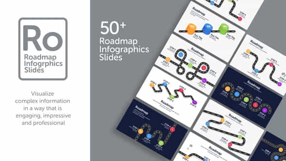 Roadmap Infographic Slides - VideoHive 35963781