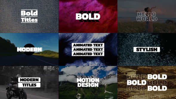 Bold Titles Fcpx Apple Motion - VideoHive 49483116