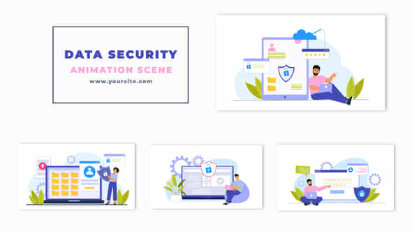 Data Security Flat - VideoHive 47279015