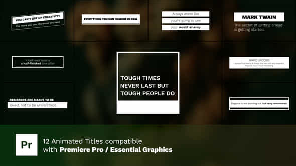 Clean Title Animations - VideoHive 34501685