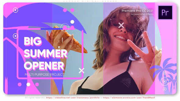 Summer Minimal Opener - VideoHive 39052306