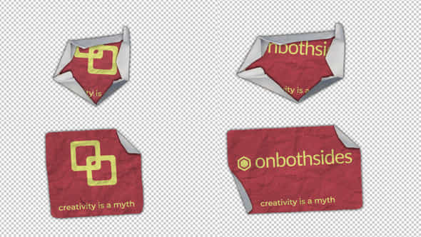 Crumpled Paper Logo Reveal - VideoHive 54874357