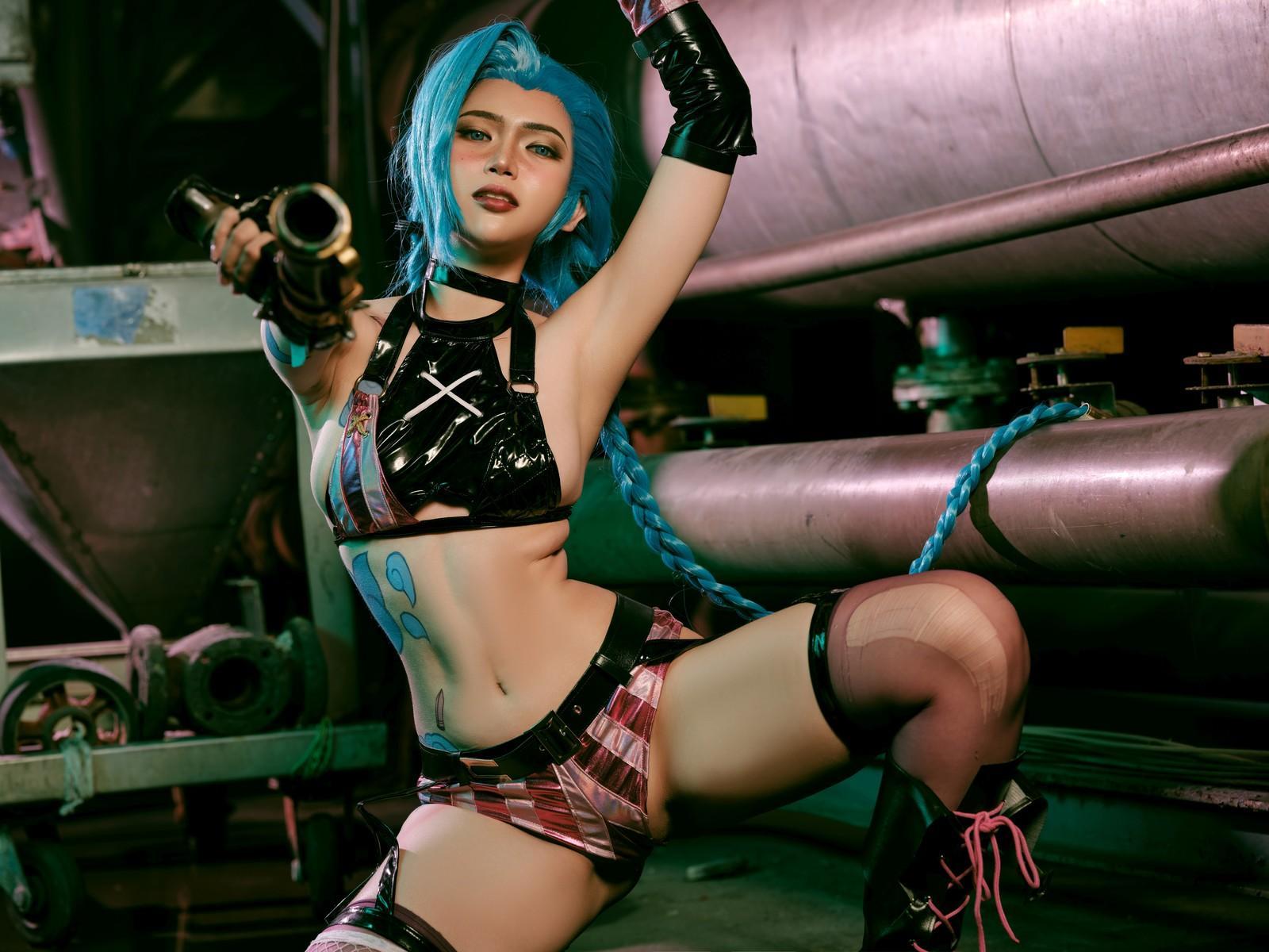 Cosplay ZinieQ Jinx Arcane(24)